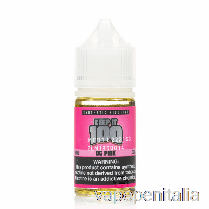 Vape Italia Og Sali Rosa - Keep It 100 - 30ml 30mg